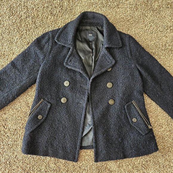 Navy Wool Jacket - Picture 2 of 11